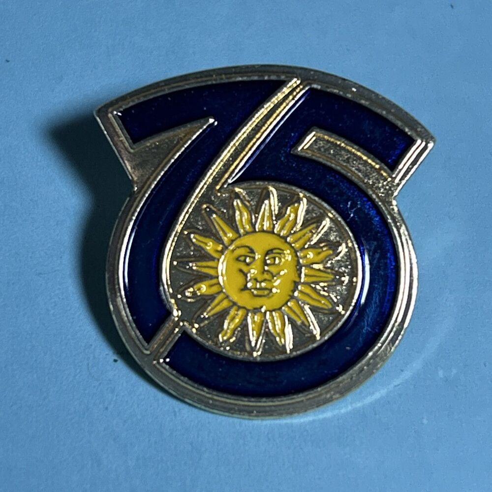 SUN VALLEY 75 Year Anniversary Idaho Resort Skiing Ski Souvenir Travel Pin
